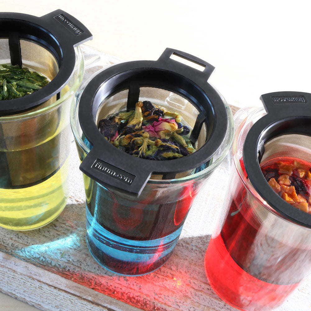 Tea Infuser for Loose Leaf Tea - Finum Brewing Basket Permanent Filter