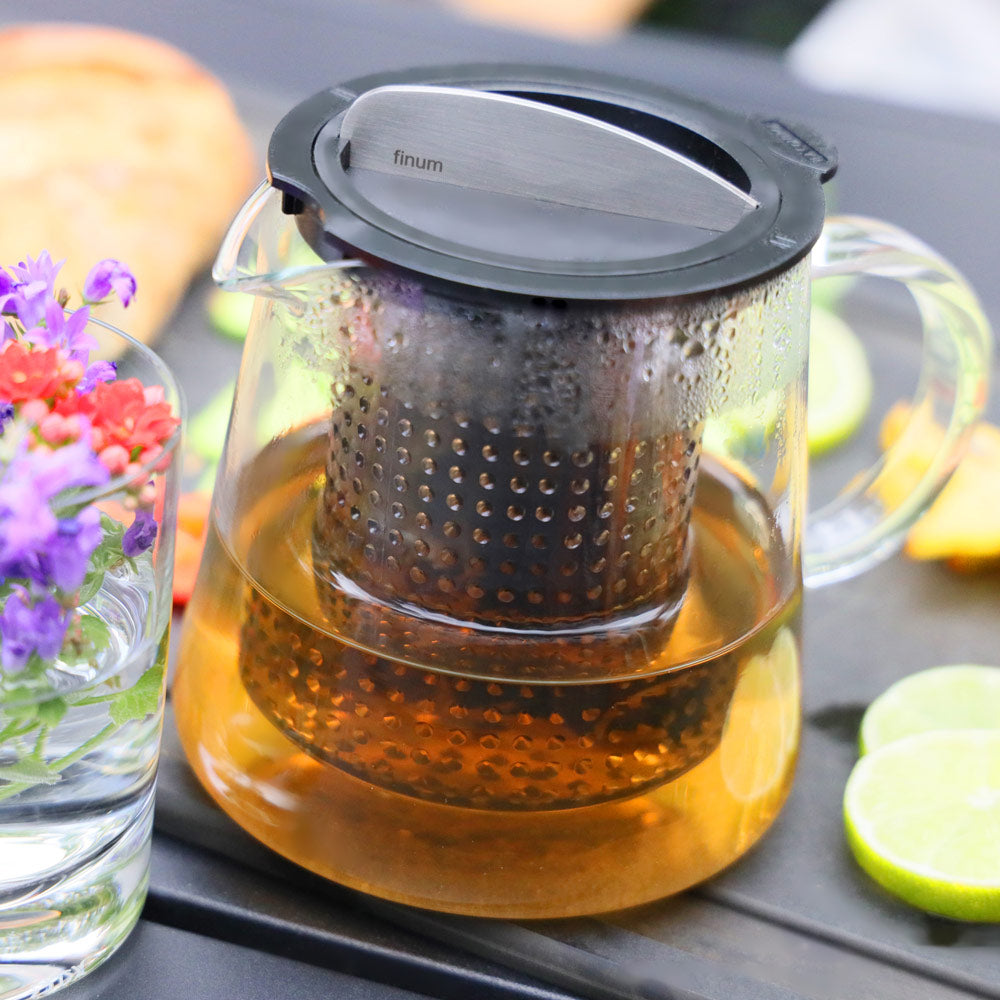 Brew-Stop Glass Teapot for Loose Leaf Tea 0.8L